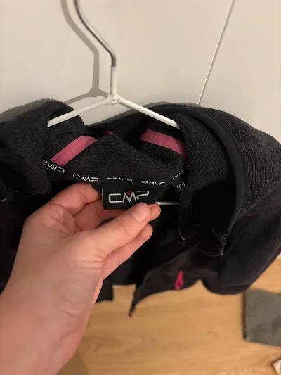 CMP Fleecejacke Mädchen Gr. 164 Grau Pink Kapuze Outdoor Sportlich