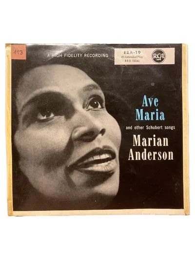 Marian Anderson Ave Maria Schubert Songs Vinyl Single EP RCA Klassik
