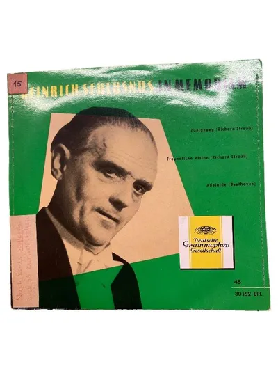 Heinrich Schlusnus In Memoriam Vinyl Single Deutsche Grammophon 30152 EPL