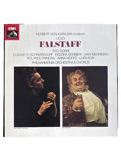 EMI Verdi Falstaff Vinyl LP Karajan Gobbi Schwarzkopf Klassik Oper