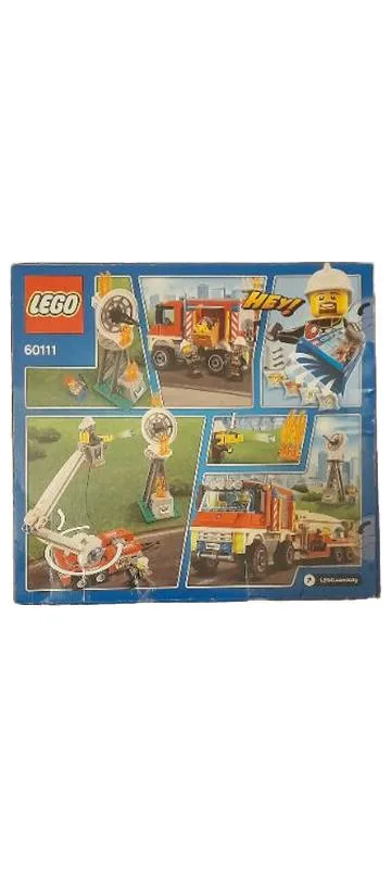 LEGO City 60111 Feuerwehreinsatz Feuerwehr Auto Bauset Komplett