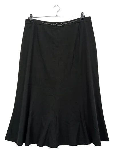 CANDA Damen A-Linienrock Schwarz Gr. 44 Business Midirock Elegant