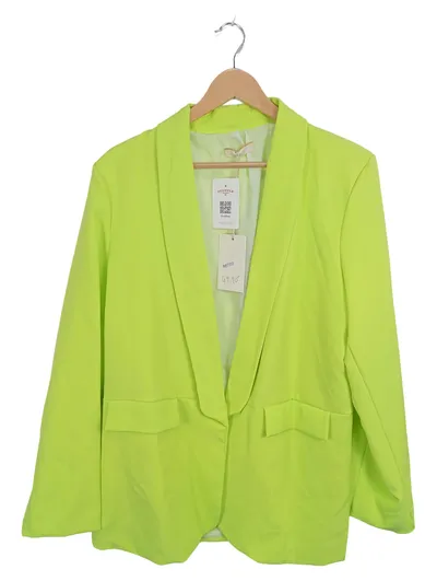 LUISA SOMMER Blazer Damen Gr. 44 Neongelb Modern Business Jacke
