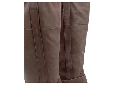 BAMA Damen Leder Reitstiefel Braun Gr. 39 Schnalle Casual