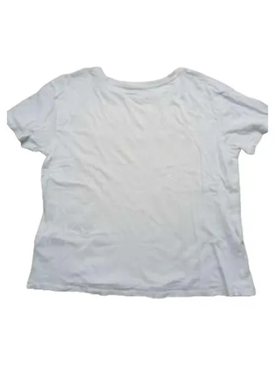 Element Damen T-Shirt Gr. S Weiß Grafik Print Kurzarm Baumwolle Casual