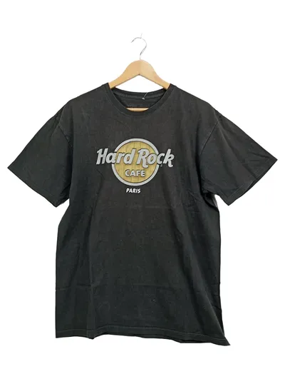 Hard Rock Cafe Paris Logo Fanshirt Herren XL Schwarz Freizeit