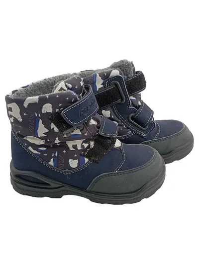 Pepino by Ricosta Kinder Schneestiefel Winter Gr. 24 Blau Eisbär Motiv