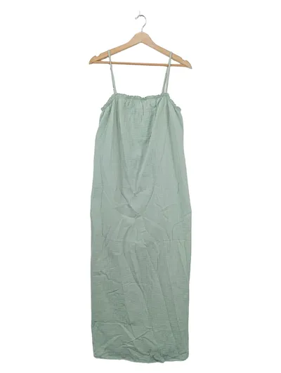 VERO MODA Damen Trägerkleid Gr. L Mintgrün Baumwolle Maxikleid