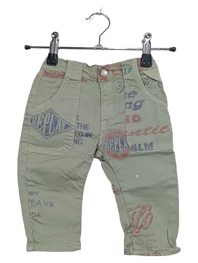 Replay Baby Cargohose Gr. 68 Oliv Baumwolle Print Jungen Hose