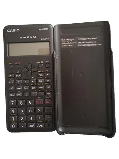 Casio fx-350MS Wissenschaftlicher Taschenrechner S-V.P.A.M. 2nd Edition Schwarz