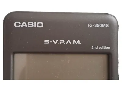 Casio fx-350MS Wissenschaftlicher Taschenrechner S-V.P.A.M. 2nd Edition Schwarz
