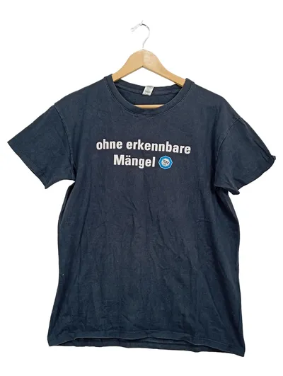 SOL'S Herren T-Shirt Gr. M Blau TÜV Logo Print Baumwolle Casual