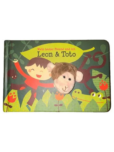 Leon & Toto Mein bester Freund und ich Kinderbuch Fingerpuppe Stoffbuch