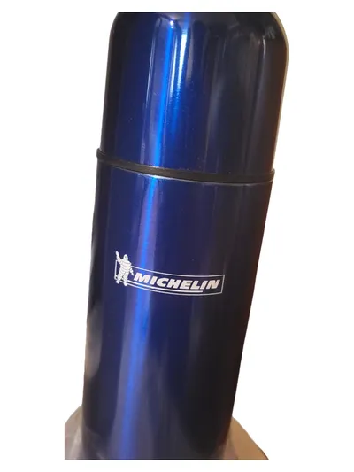 Michelin Thermosflasche Isolierflasche 500ml Blau Edelstahl Outdoor