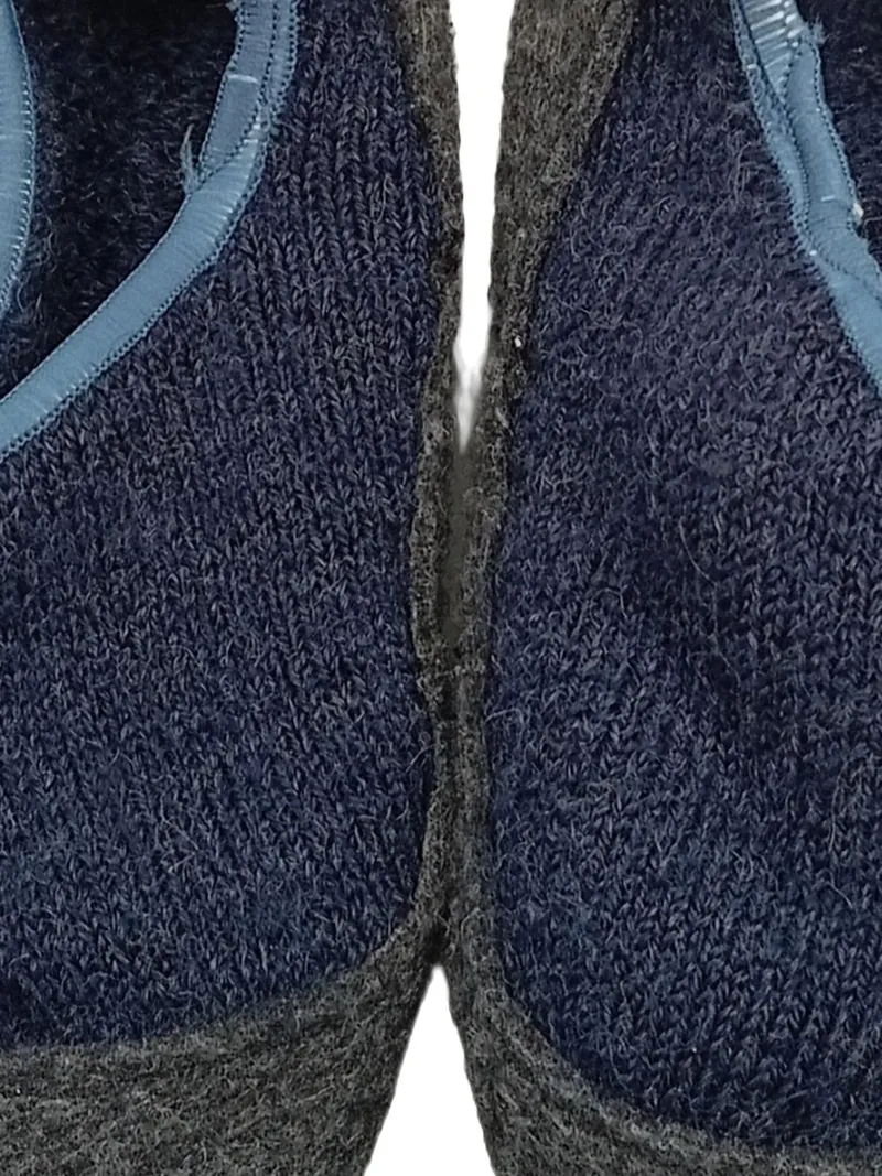FALKE Kinder Hausschuhe Gr. 23 Blau Uni Slip-On Textil Komfortabel 3