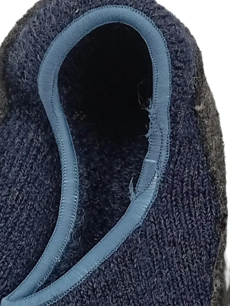FALKE Kinder Hausschuhe Gr. 23 Blau Uni Slip-On Textil Komfortabel 4