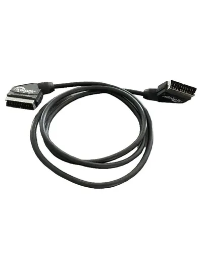 Skymaster Scart Kabel Videokabel Schwarz TV Fernseher Anschlusskabel