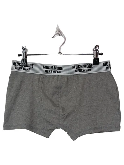 Much More Menswear Boxershorts Herren Unterhose Gr. S Grau Basic