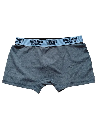 Much More Menswear Boxershorts Herren Unterhose Gr. S Grau Basic