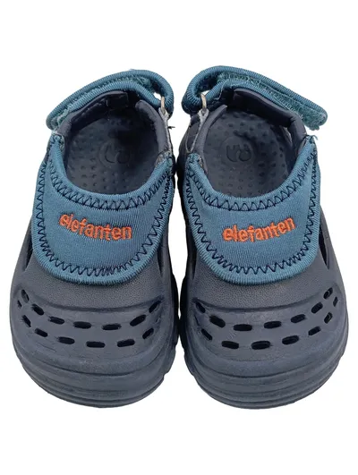 Elefanten Wassersandalen Kinder Gr. 20 Blau Klettverschluss Logo