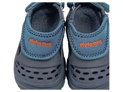 Elefanten Wassersandalen Kinder Gr. 20 Blau Klettverschluss Logo