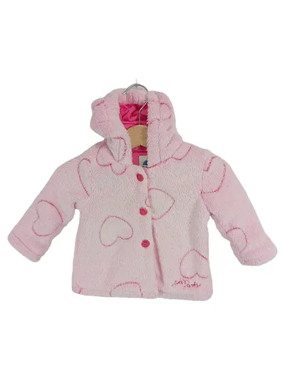 Eat Ants by Sanetta Fleecejacke Kinder Rosa Tiermotiv Kapuze Gr. 68