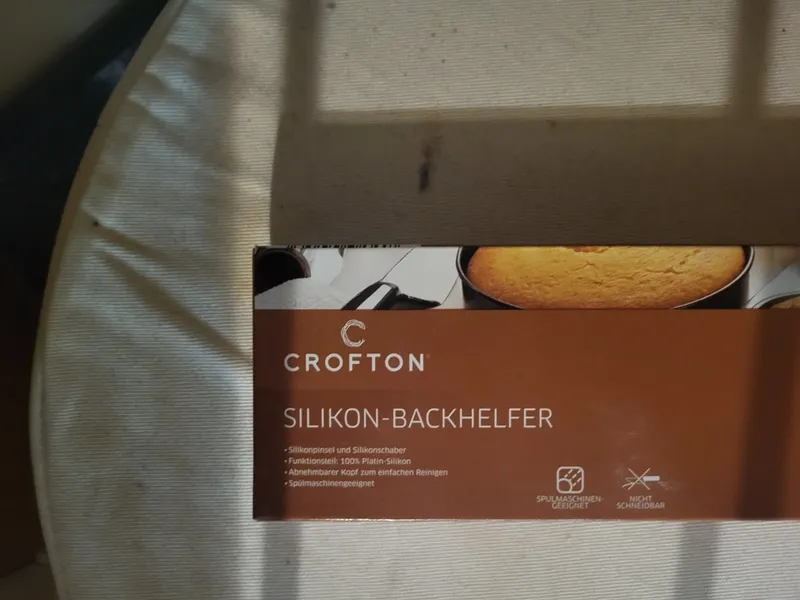 Crofton Silikon-Backhelfer Set Pinsel Schaber Grau Praktisch 2