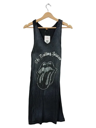 Amplified The Rolling Stones Damen Tank Top Gr. S Grau Strass Vintage