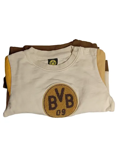 Borussia Dortmund Kinder Jogginganzug Gr. 86 Baumwolle Logo Print Mehrfarbig