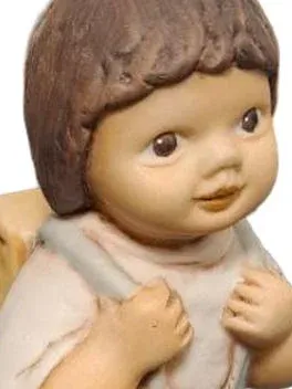 Goebel Figur Junge mit Schulranzen Japan 1992 Porzellan 14 cm