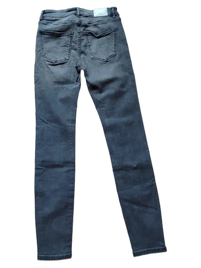 Blind Date Damen Jeans Slim Fit Grau W27 L30 Stretch Skinny