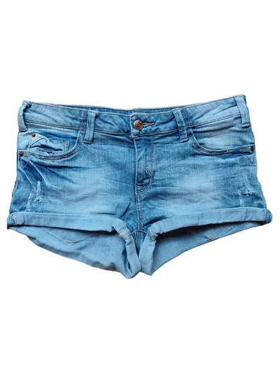 DENIM LIFE Damen Jeans Shorts Blau Gr. W26/34/XS Casual Baumwolle