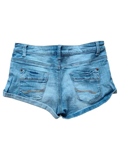DENIM LIFE Damen Jeans Shorts Blau Gr. W26/34/XS Casual Baumwolle