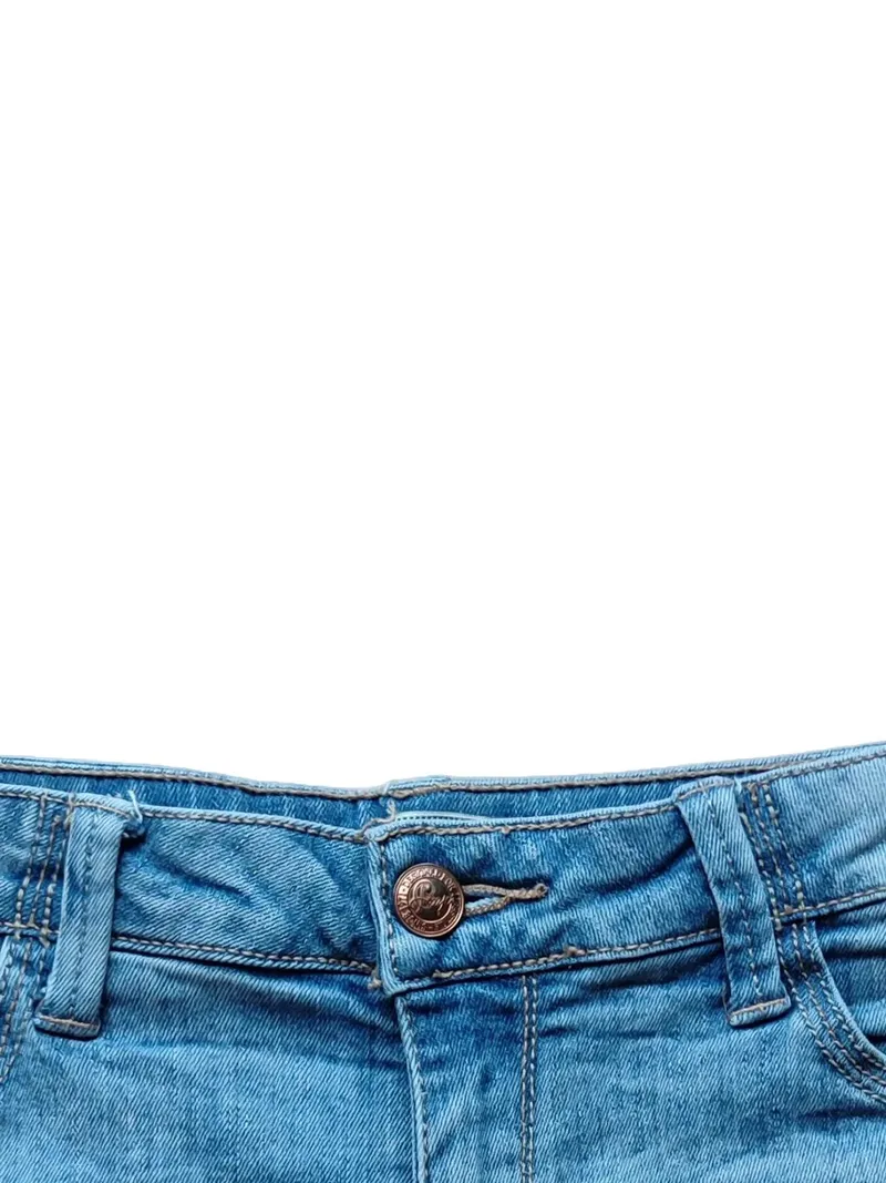 DENIM LIFE Damen Jeans Shorts Blau Gr. W26/34/XS Casual Baumwolle 4
