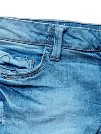 DENIM LIFE Damen Jeans Shorts Blau Gr. W26/34/XS Casual Baumwolle 5