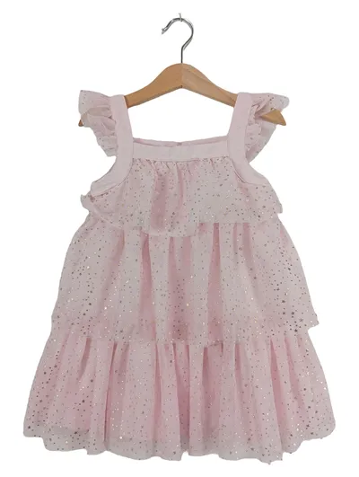 Rachel Zoe Mädchen Tüllkleid Gr. 104 Rosa Sterne Glitzer Festlich