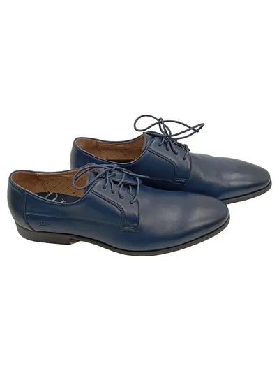 DIGEL Move Herren Schnürschuhe Leder Blau Gr. 42 Business Elegant