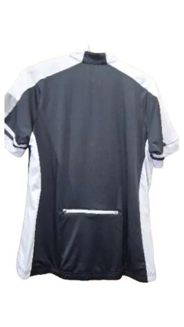 James & Nicholson Damen Radtrikot Schwarz/Grau Gr. XXL Kurzarm