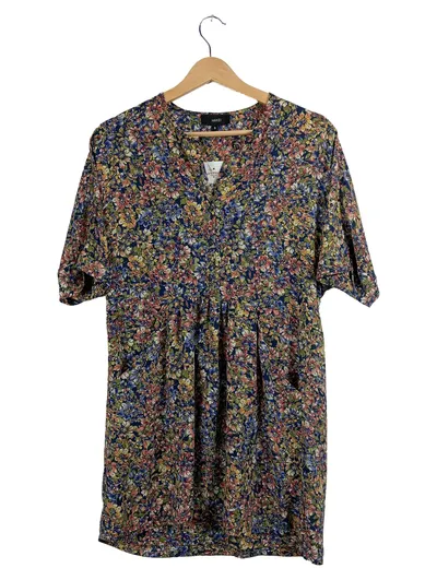 Hakei Sommerkleid Damen S/36 Blumenkleid Boho Floral Mehrfarbig