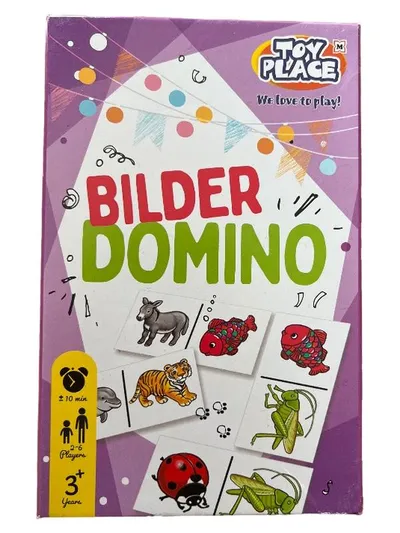 Toy Place Bilder Domino Kinderspiel Tiere ab 3 Jahre 2-6 Spieler