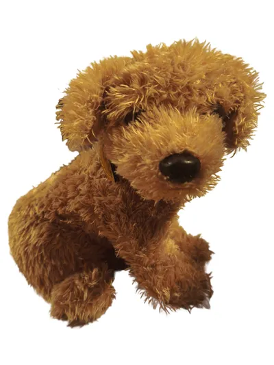 Kuschelwuschel Plüschtier Hund Welpe Braun 22 cm Stofftier Kuscheltier