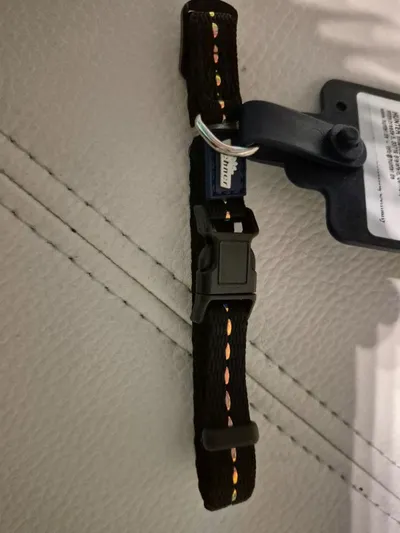 Hunter Hundehalsband Nylon Reflektierend Schwarz Gr. S