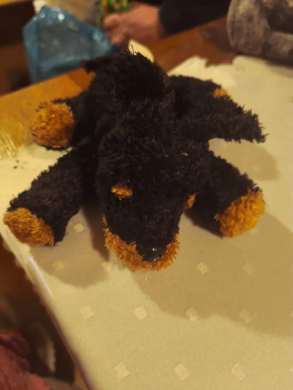 Animal Alley Hund Kuscheltier Plüschtier Schwarz 14 cm Dackel 2