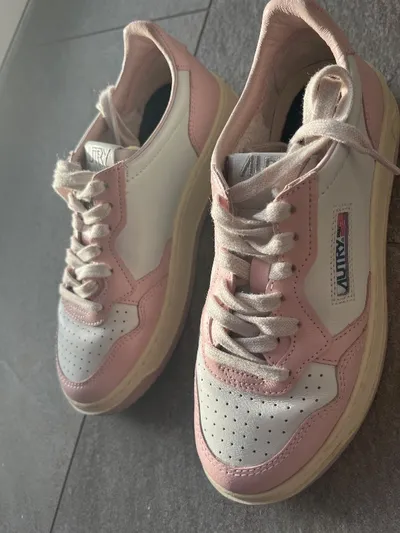 AUTRY Medalist Sneaker Low Damen Leder Rosa Gr. 38 Retro Freizeit