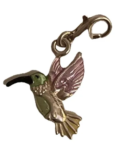 Thomas Sabo Charm Anhänger Kolibri Silber Emaille Mehrfarbig Vogel