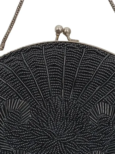 Gabriele Perlen Clutch Abendtasche Elegant Schwarz Damen Klein