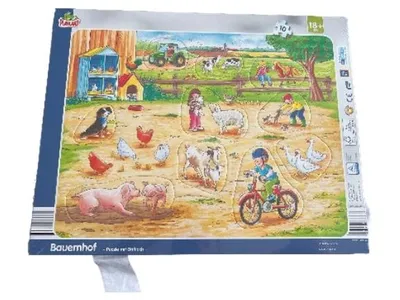 Playland Steckpuzzle Meine Lieblingstiere 11 Teile Griffloch ab 18 Monate