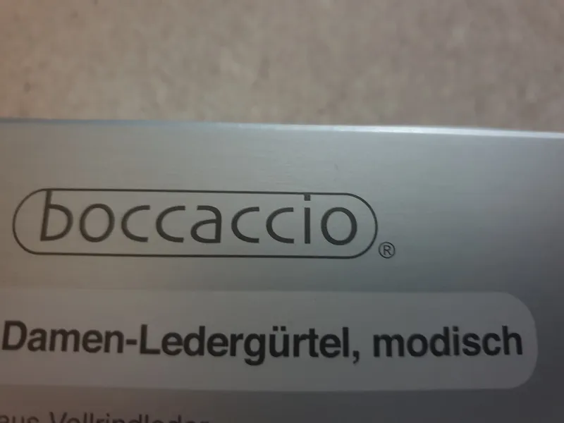 Boccaccio Damen Ledergürtel Schwarz Gr. 44/46 Echtleder 105cm Klassisch 3