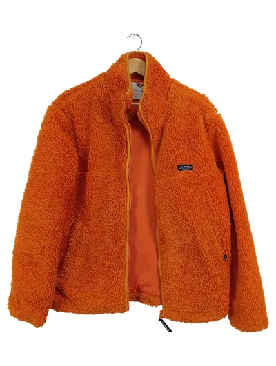 TM Supply Fleecejacke Herren Outdoor Teddy Sherpa Orange Gr. XS