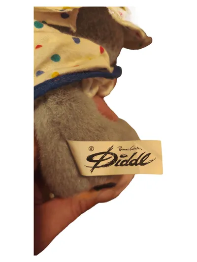 Diddl Maus Kuscheltier Plüsch Maus Nostalgisch Grau 33 cm